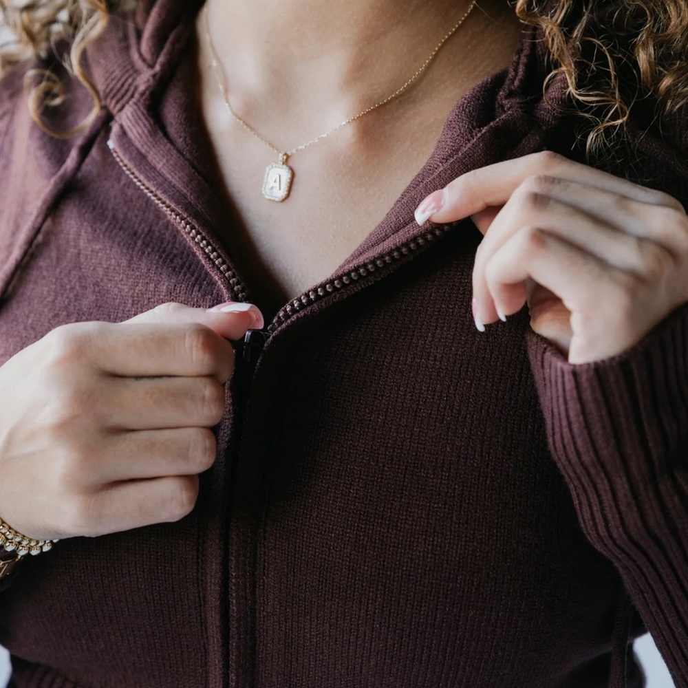 Sky Dolls Ribbed Zip-Up Hoodie - Picture 2 of 6